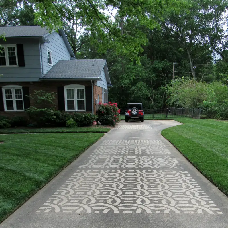 concrete driveway installation in Bentonville
