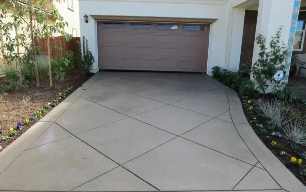 New Concrete Driveway installation in Bentonville
